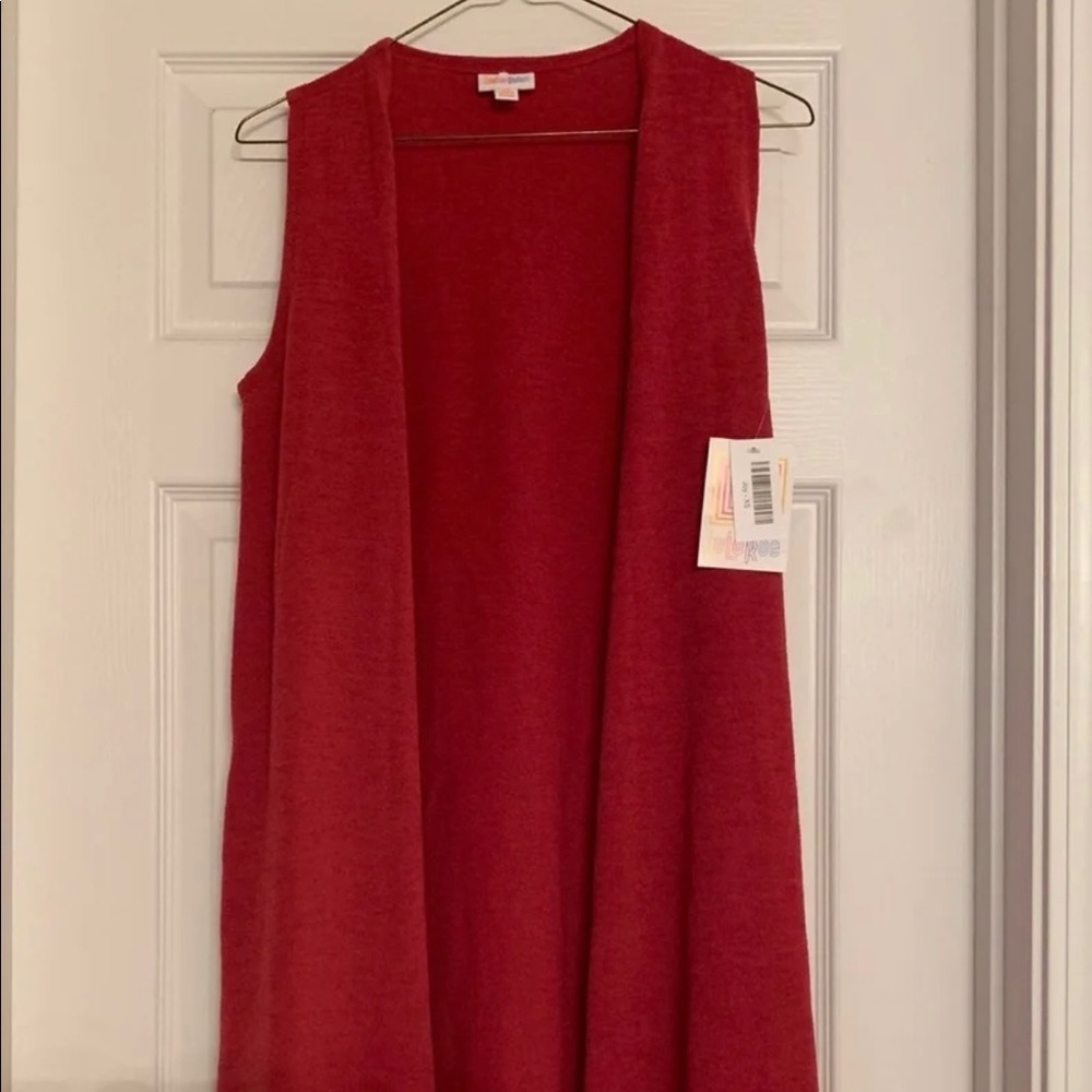 NWT LulaRoe Joy Magenta Sweater Material Sz XS